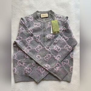 Gucci logo cardigan sweater